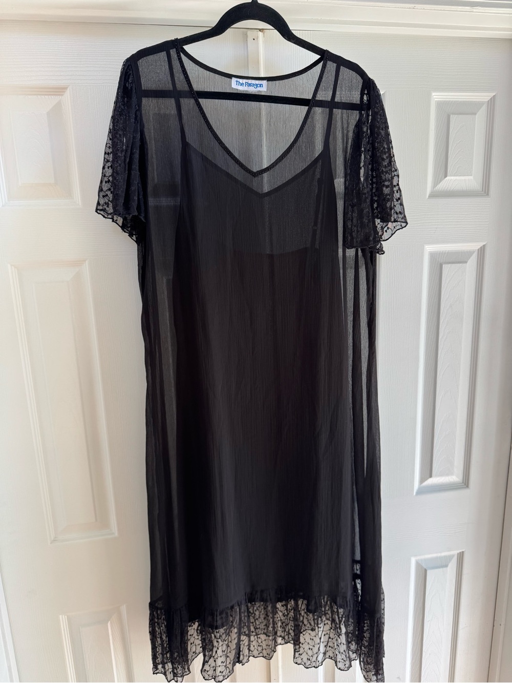 The Paragon Black Sheer Lace dress